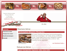 Tablet Screenshot of fleischerei-partyservice-wehner.de